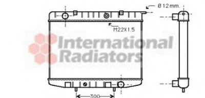 VAN WEZEL 37002337 -  Радиатор, охлаждение двигателя